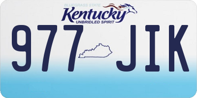 KY license plate 977JIK