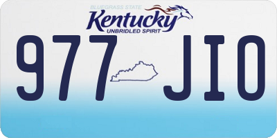 KY license plate 977JIO