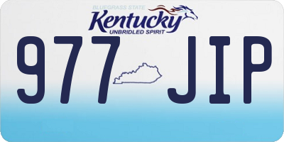 KY license plate 977JIP