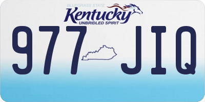 KY license plate 977JIQ