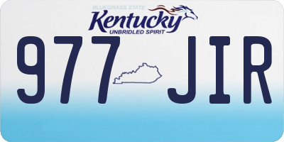 KY license plate 977JIR