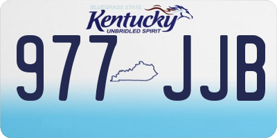 KY license plate 977JJB