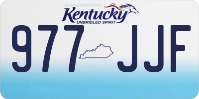 KY license plate 977JJF