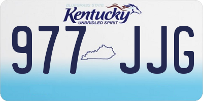 KY license plate 977JJG