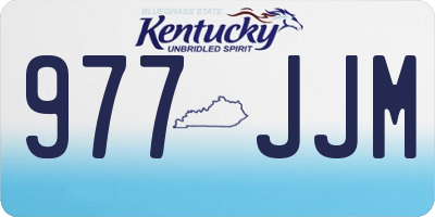 KY license plate 977JJM
