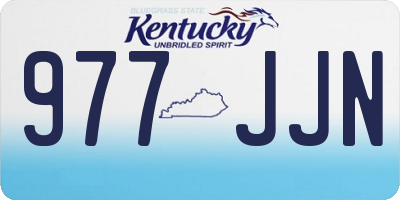 KY license plate 977JJN
