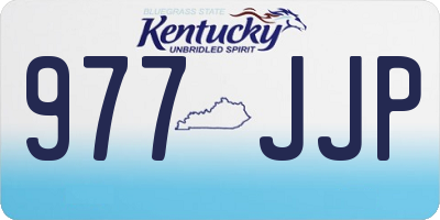 KY license plate 977JJP