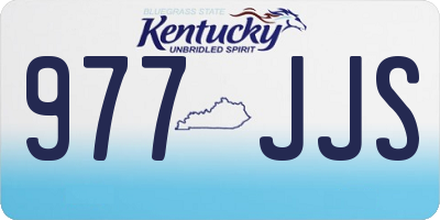 KY license plate 977JJS