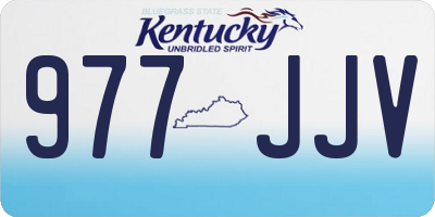 KY license plate 977JJV