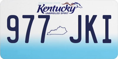 KY license plate 977JKI