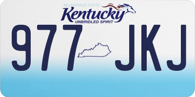 KY license plate 977JKJ