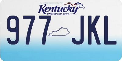 KY license plate 977JKL