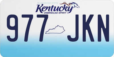 KY license plate 977JKN