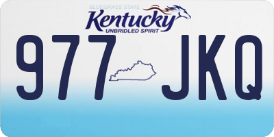 KY license plate 977JKQ