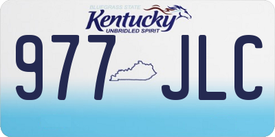 KY license plate 977JLC