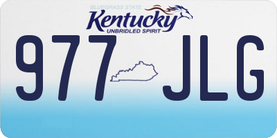KY license plate 977JLG