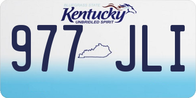 KY license plate 977JLI
