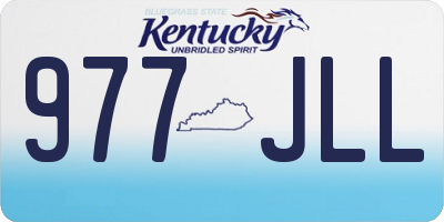 KY license plate 977JLL