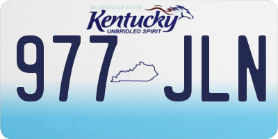 KY license plate 977JLN