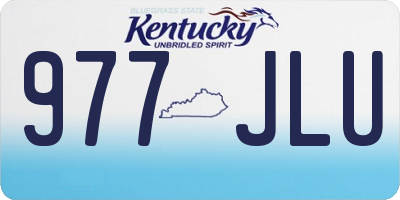 KY license plate 977JLU