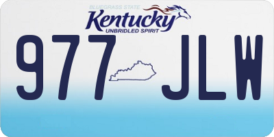 KY license plate 977JLW