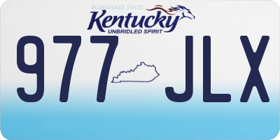 KY license plate 977JLX