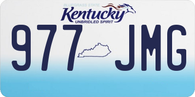 KY license plate 977JMG