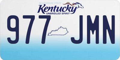KY license plate 977JMN