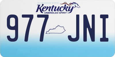 KY license plate 977JNI