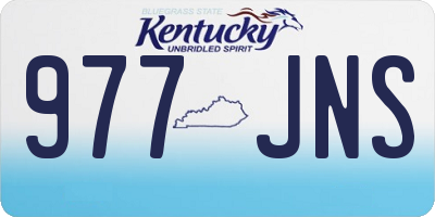 KY license plate 977JNS