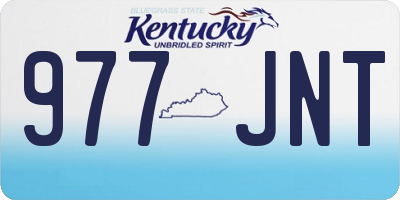 KY license plate 977JNT