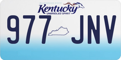 KY license plate 977JNV
