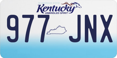 KY license plate 977JNX