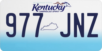 KY license plate 977JNZ