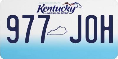 KY license plate 977JOH