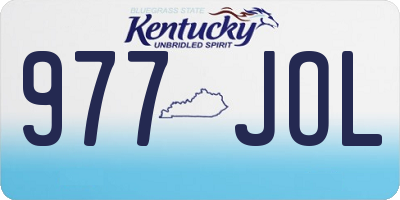 KY license plate 977JOL