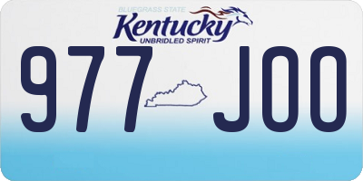 KY license plate 977JOO