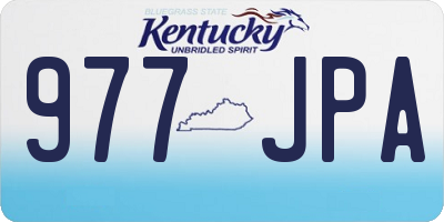 KY license plate 977JPA