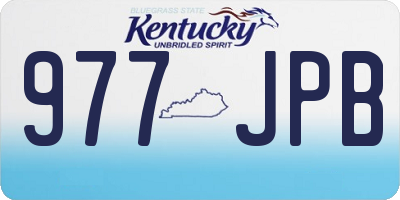 KY license plate 977JPB
