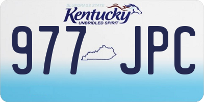 KY license plate 977JPC