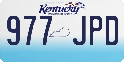 KY license plate 977JPD