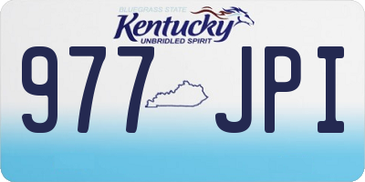 KY license plate 977JPI