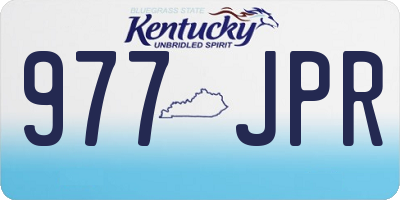 KY license plate 977JPR
