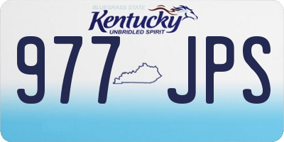 KY license plate 977JPS