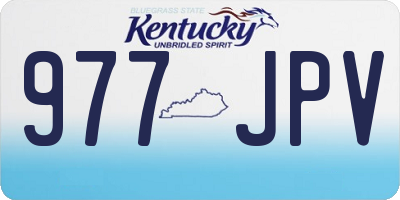 KY license plate 977JPV