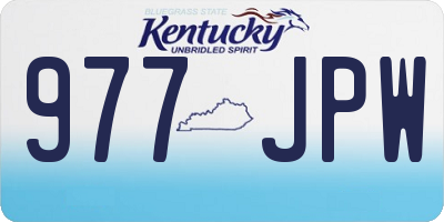 KY license plate 977JPW