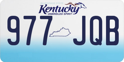 KY license plate 977JQB