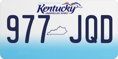 KY license plate 977JQD