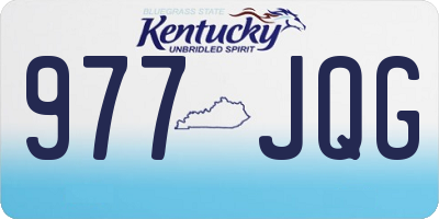 KY license plate 977JQG