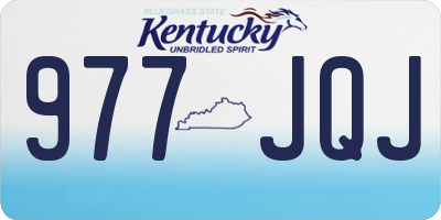 KY license plate 977JQJ